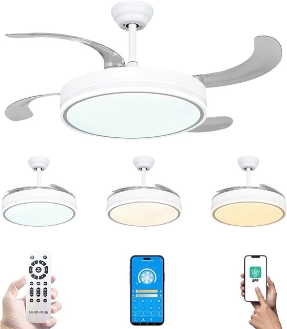 Luz LED en 3 tonalidades, mando a distancia y app